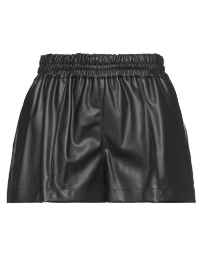 Philosophy Di Lorenzo Serafini Woman Shorts & Bermuda Shorts Black Size 4 Polyester, Polyurethane Re