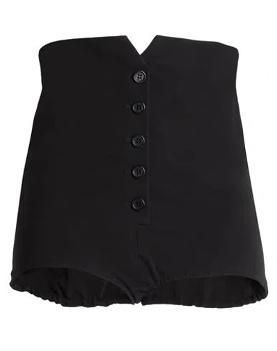 Philosophy Di Lorenzo Serafini Woman Shorts & Bermuda Shorts Black Size 6 Cotton, Elastane