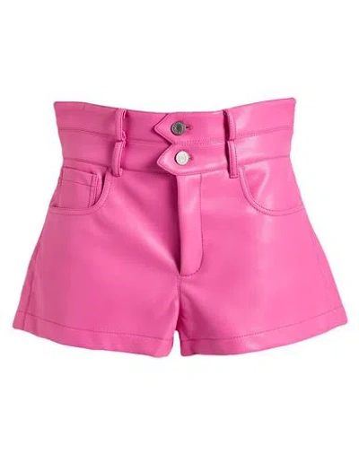 Philosophy Di Lorenzo Serafini Woman Shorts & Bermuda Shorts Fuchsia Size 10 Polyester, Polyurethane In Pink