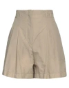 Philosophy Di Lorenzo Serafini Crepe Pleated Shorts In Beige