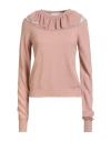 Philosophy Di Lorenzo Serafini Woman Sweater Antique Rose Size 4 Polyamide, Alpaca Wool, Wool In Pink
