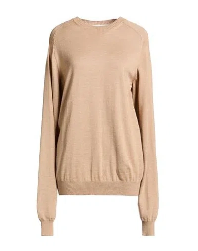 Philosophy Di Lorenzo Serafini Woman Sweater Beige Size 4 Virgin Wool, Silk In Sand