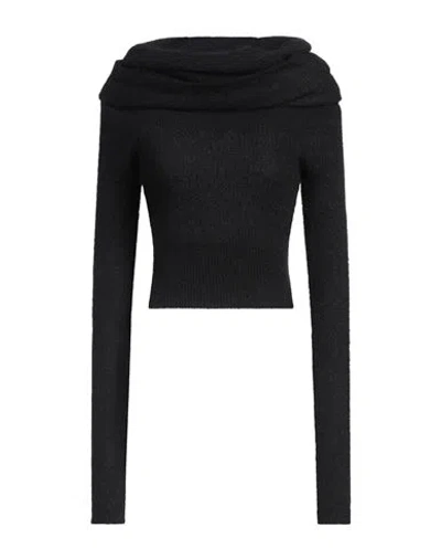 Philosophy Di Lorenzo Serafini Woman Sweater Black Size 10 Polyamide, Mohair Wool, Wool, Elastane