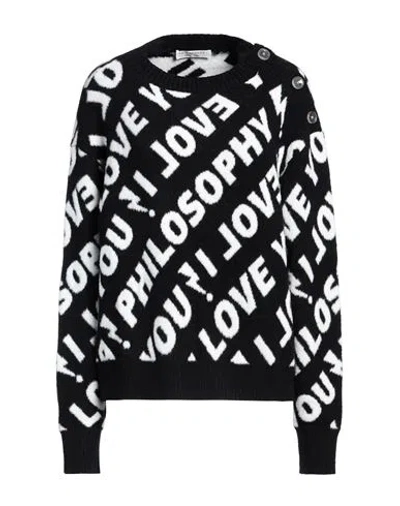 Philosophy Di Lorenzo Serafini Woman Sweater Black Size 8 Polyamide