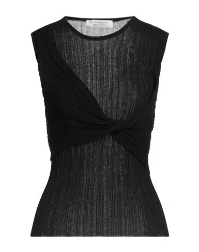 Philosophy Di Lorenzo Serafini Woman Sweater Black Size 8 Viscose, Polyamide