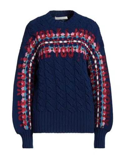 Philosophy Di Lorenzo Serafini Woman Sweater Bright Blue Size 6 Virgin Wool