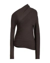 Philosophy Di Lorenzo Serafini Woman Sweater Charcoal Size 8 Viscose, Polyamide In Brown