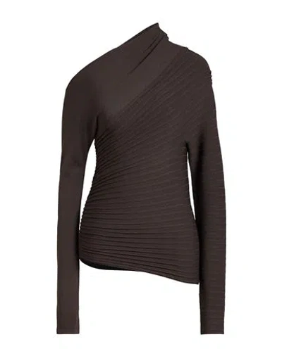 Philosophy Di Lorenzo Serafini Woman Sweater Charcoal Size 8 Viscose, Polyamide In Brown