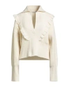 Philosophy Di Lorenzo Serafini Woman Sweater Cream Size 12 Virgin Wool In Neutral