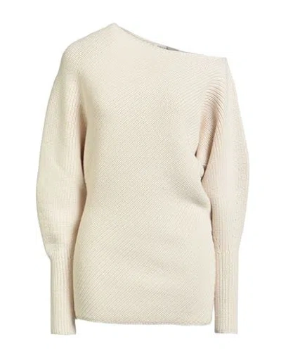 Philosophy Di Lorenzo Serafini Woman Sweater Cream Size 8 Acrylic, Virgin Wool