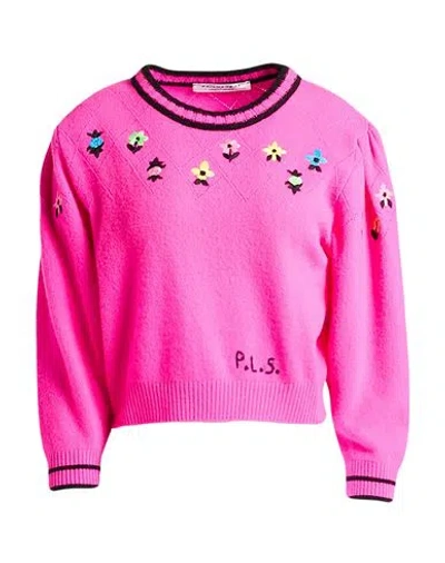 Philosophy Di Lorenzo Serafini Woman Sweater Fuchsia Size 4 Virgin Wool, Cashmere In Pink