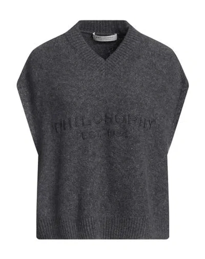 Philosophy Di Lorenzo Serafini Woman Sweater Grey Size 6 Polyamide, Viscose, Wool, Elastane