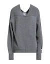 Philosophy Di Lorenzo Serafini Woman Sweater Grey Size 6 Wool, Silk, Cashmere In Gray