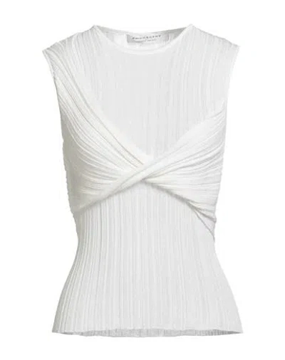 Philosophy Di Lorenzo Serafini Woman Sweater Ivory Size 6 Viscose, Polyamide In White