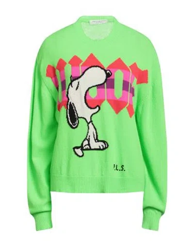 Philosophy Di Lorenzo Serafini Woman Sweater Lime Green Size 8 Virgin Wool, Cashmere