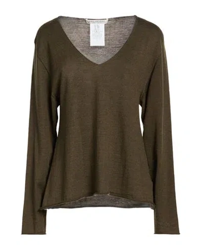 Philosophy Di Lorenzo Serafini Woman Sweater Military Green Size 6 Virgin Wool