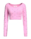 Philosophy Di Lorenzo Serafini Woman Sweater Pink Size 6 Polyamide, Elastane In Pink