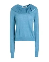 Philosophy Di Lorenzo Serafini Woman Sweater Slate Blue Size 4 Polyamide, Alpaca Wool, Wool In Blue