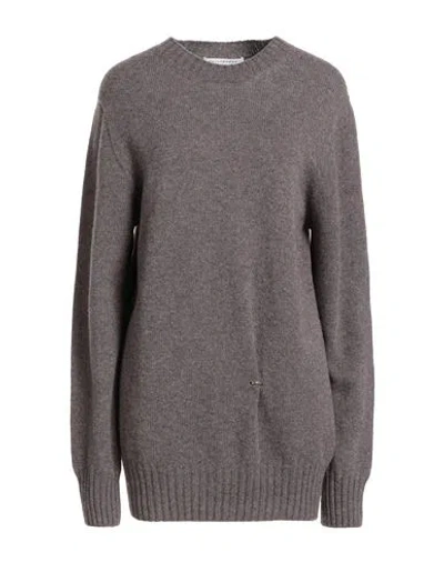 Philosophy Di Lorenzo Serafini Woman Sweater Taupe Size 10 Virgin Wool, Cashmere In Gray