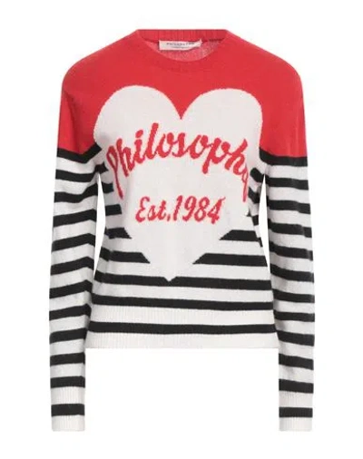 PHILOSOPHY DI LORENZO SERAFINI PHILOSOPHY DI LORENZO SERAFINI WOMAN SWEATER WHITE SIZE 6 VIRGIN WOOL, CASHMERE