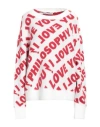 Philosophy Di Lorenzo Serafini I Love You Philosophy Knitted Jumper Sweater In White