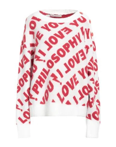 PHILOSOPHY DI LORENZO SERAFINI PHILOSOPHY DI LORENZO SERAFINI WOMAN SWEATER WHITE SIZE 8 POLYAMIDE