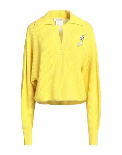Philosophy Di Lorenzo Serafini Woman Sweater Yellow Size 6 Virgin Wool, Cashmere, Acrylic In Yellow