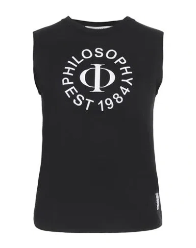 Philosophy Di Lorenzo Serafini Woman T-shirt Black Size L Cotton