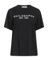 Philosophy Di Lorenzo Serafini Black T-shirt With Logo In Black
