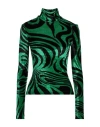Philosophy Di Lorenzo Serafini Woman T-shirt Green Size 8 Viscose, Polyamide, Elastane In Green