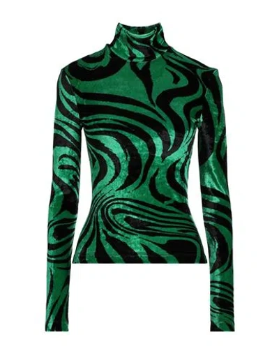 Philosophy Di Lorenzo Serafini Woman T-shirt Green Size 8 Viscose, Polyamide, Elastane