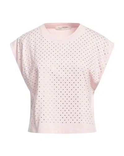 PHILOSOPHY DI LORENZO SERAFINI PHILOSOPHY DI LORENZO SERAFINI WOMAN T-SHIRT PINK SIZE M COTTON