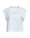 Philosophy Di Lorenzo Serafini Woman T-shirt Sky Blue Size M Cotton