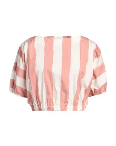 Philosophy Di Lorenzo Serafini Woman Top Antique Rose Size 6 Cotton, Elastane In Pink