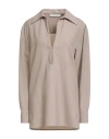 Philosophy Di Lorenzo Serafini Woman Top Beige Size 8 Polyester, Wool, Elastane In Neutral