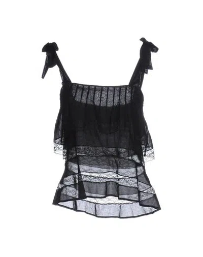 Philosophy Di Lorenzo Serafini Woman Top Black Size 10 Cotton