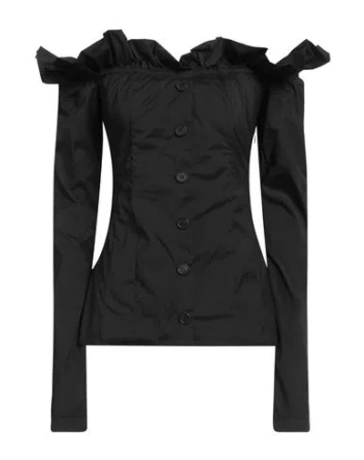 Philosophy Di Lorenzo Serafini Woman Top Black Size 10 Polyester, Polyamide, Elastane