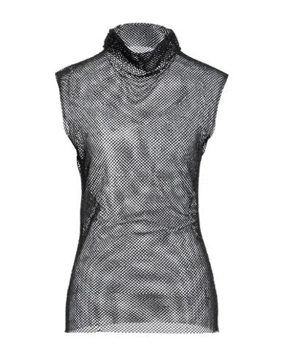 Philosophy Di Lorenzo Serafini Woman Top Black Size 4 Polyester, Elastane In Multi