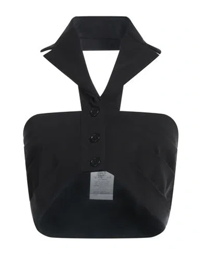Philosophy Di Lorenzo Serafini Woman Top Black Size 6 Cotton, Elastane