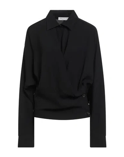 Philosophy Di Lorenzo Serafini Woman Top Black Size 8 Triacetate, Polyester