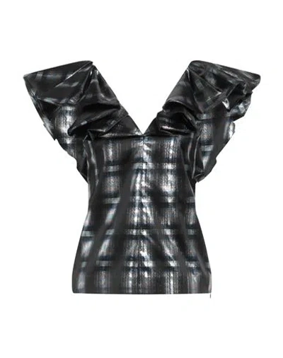 Philosophy Di Lorenzo Serafini Woman Top Blue Size 4 Polyester
