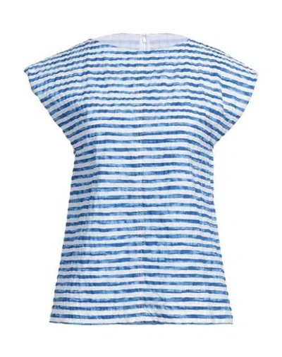 Philosophy Di Lorenzo Serafini Woman Top Blue Size 6 Cotton