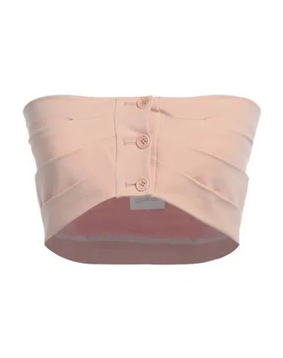 Philosophy Di Lorenzo Serafini Woman Top Blush Size 8 Cotton, Elastane In Pink