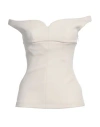 Philosophy Di Lorenzo Serafini Woman Top Cream Size 2 Polyamide, Elastane