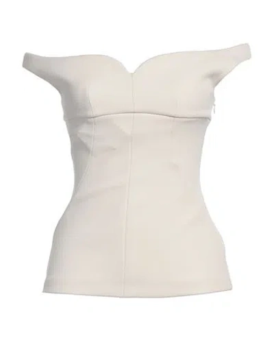 Philosophy Di Lorenzo Serafini Woman Top Cream Size 2 Polyamide, Elastane