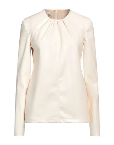 Philosophy Di Lorenzo Serafini Woman Top Cream Size 8 Polyester In White