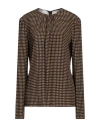 Philosophy Di Lorenzo Serafini Woman Top Dark Brown Size 6 Viscose In Brown