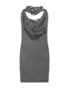 Philosophy Di Lorenzo Serafini Woman Top Grey Size 8 Virgin Wool, Polyamide, Elastane In Gray