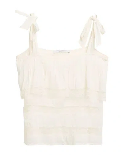 Philosophy Di Lorenzo Serafini Woman Top Ivory Size 10 Cotton In White