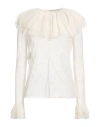 Philosophy Di Lorenzo Serafini Woman Top Ivory Size 4 Cotton, Polyamide In White